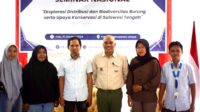 BKSDA, TN Lore lindu, Pemateri, Ketua Panitia , Ketua Umum melakukan foto bersama