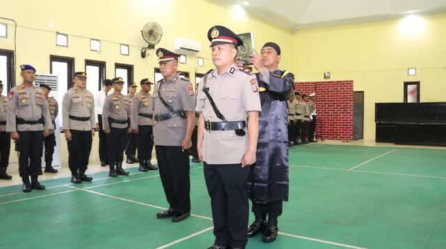 Kapolres Parigi Moutong Pimpin Sertijab Kapolsek Tomini